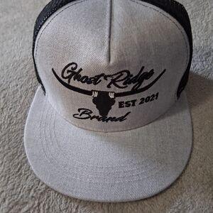 Ghost Ridge Gray Adjustable Cap Hat – Classic Logo Baseball Style – Unisex- NEW